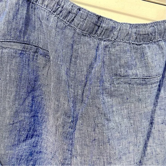 NWT Tahari Linen High Rise Drawstring Shorts - Picture 4 of 5